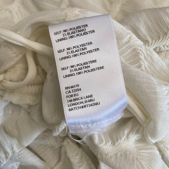 Silence and Noise NWOT Remy Textured‎ Tube Top Womens Size L White - Picture 6 of 7